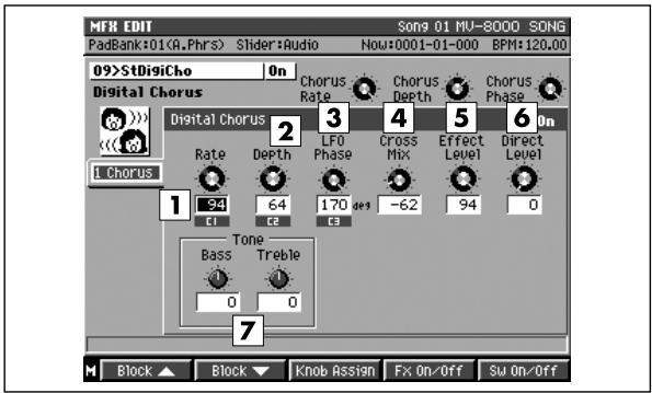 ROLAND MV-8000 - Chorus (stereo digital chorus) - 1