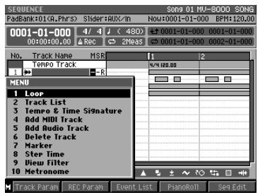 ROLAND MV-8000 - Changement du tempo ou de la métrique en cours de orchestre - 4