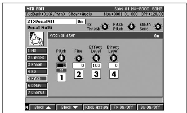 ROLAND MV-8000 - Déesser sens - 1