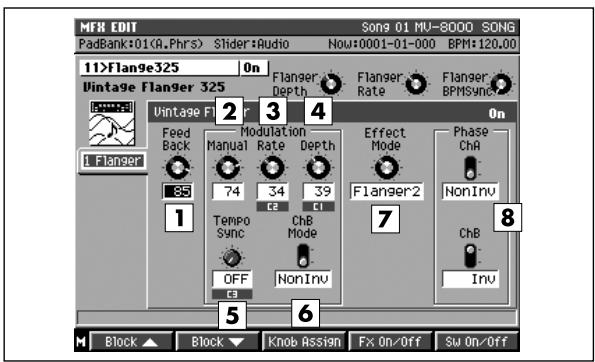 ROLAND MV-8000 - Flanger (vintage flanger) - 1