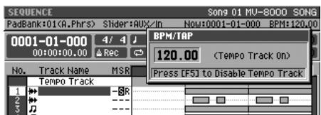 ROLAND MV-8000 - BPM/tap - 2