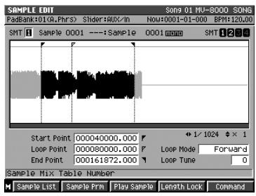 ROLAND MV-8000 - Modification du mode de bouclage d'un sample - 1