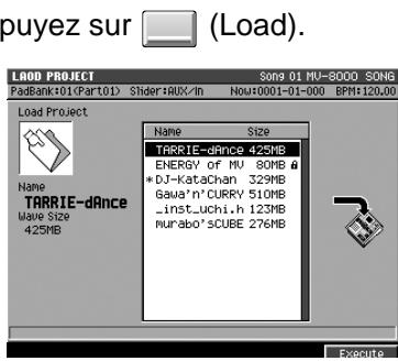 ROLAND MV-8000 - Choix d'un son apparaten à un projet différent - 2