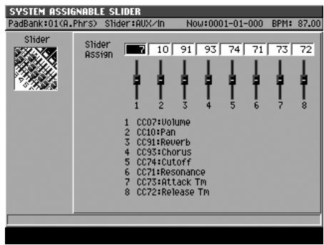 ROLAND MV-8000 - Choix des messages control change transmis - 3