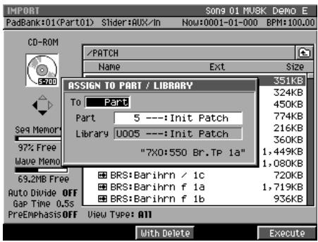 ROLAND MV-8000 - Import d'un patch - 1
