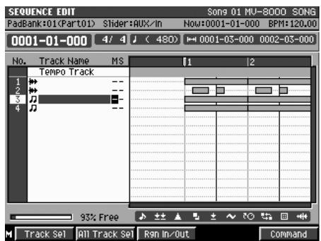 ROLAND MV-8000 - Effacement de données indésirables (event erase) - 8