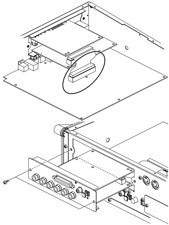ROLAND MV-8000 - Procédure d'installation de la carte mv8-op1 - 2