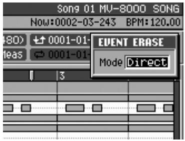 ROLAND MV-8000 - Effacement de données indésirables (event erase) - 2
