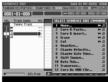 ROLAND MV-8000 - Utilisation de la page sequence EDIT pour l'édition - 5