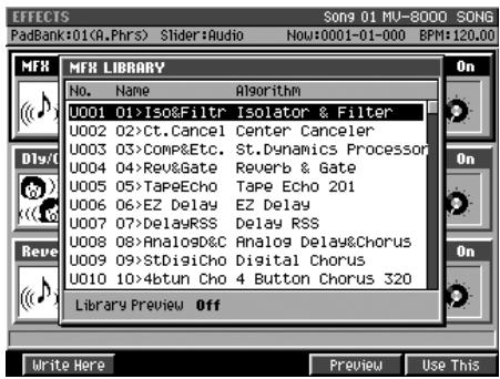 ROLAND MV-8000 - Échantillonnage via le multi-effet MFX - 3