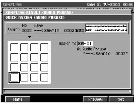 ROLAND MV-8000 - Appuyez sur (select). - 1
