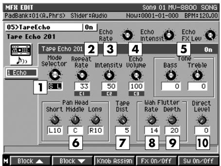 ROLAND MV-8800 - Echo (Tape Echo 201) - 1