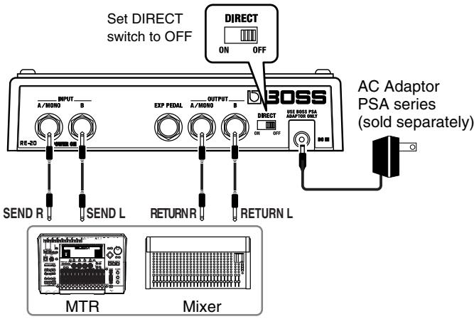 ROLAND RE-20 - ■ Stereo Send/Stereo Return - 1