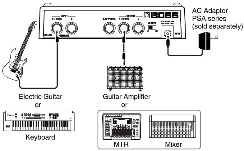 ROLAND RE-20 - Mono Output Connection - 1
