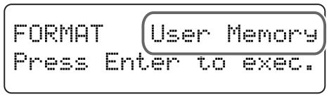 ROLAND RG-3 - Initializing the User Memory, USB Memory, and Floppy Disks - 2