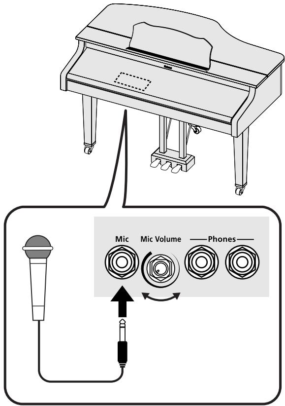 ROLAND RG-3 - Connecting a Microphone - 1