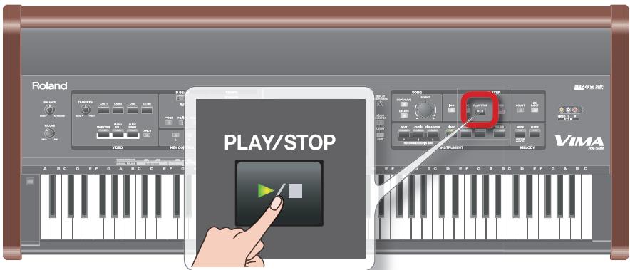 ROLAND RK-500 - Press the [PLAY/STOP] button to play back the song. - 1