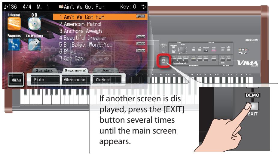 ROLAND RK-500 - Access the main screen. - 1