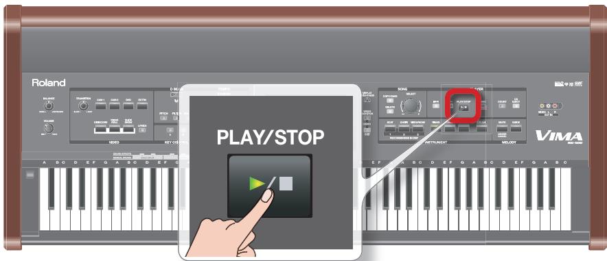 ROLAND RK-500 - Press the [PLAY/STOP] button to play back the song. - 1