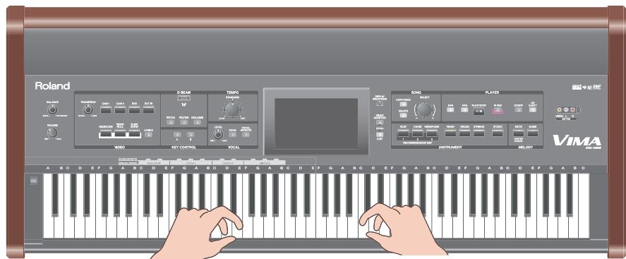 ROLAND RK-500 - Play the keyboard. - 1