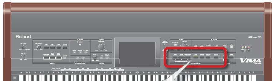 ROLAND RK-500 - Use the INSTRUMENT buttons to select "PIANO." - 1