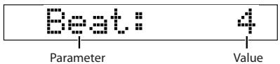 Beat: 4 Parameter Value