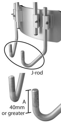 J-rod 40mm or greater