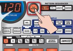 ROLAND SP-555 - Réglage du tempo - 1