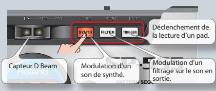 ROLAND SP-555 - Utilisation du D Beam - 2