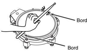 ROLAND TD-3 - Cross stick sur le pad de caisse claire - 1