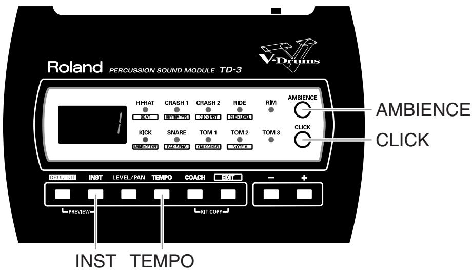 ROLAND TD-3 - Précautions en matière de volume - 1