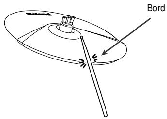 ROLAND TD-3 - Frappe sur le bord - 2