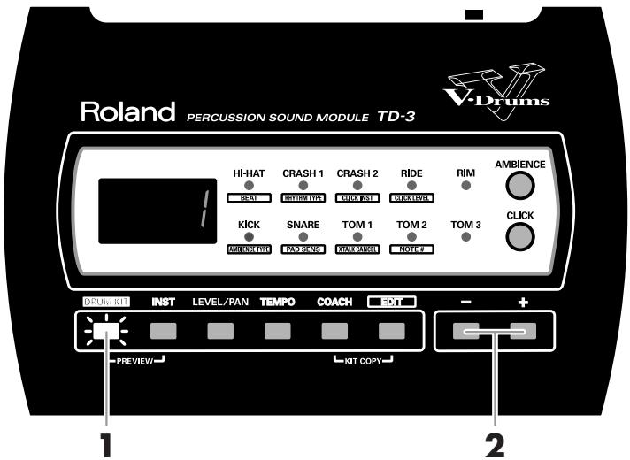 ROLAND TD-3 - Mise hors tension - 3