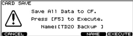 ROLAND TDW-20 - IMPORTANT! Backing Up Your Data - 3
