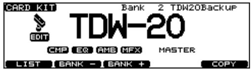 ROLAND TDW-20 - Choosing a Drum Kit from a CompactFlash - 1