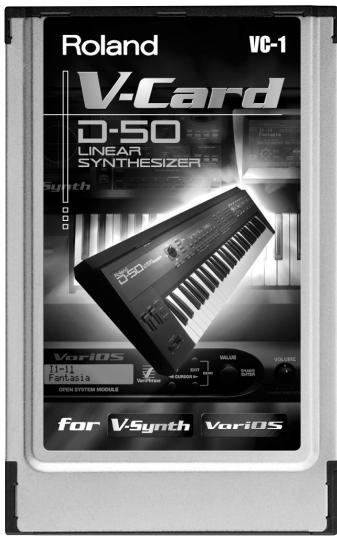 ROLAND VC-1 - Check The Contents of The Package - 1