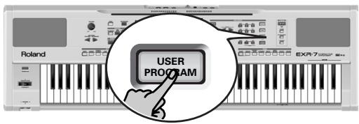 ROLAND EXR-7 - Sélection d'un programme utilisateur - 1