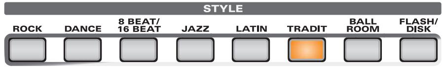ROLAND EXR-7 - Choix de styles musicaux - 2