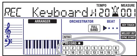 ROLAND EXR-7 - Mode d'enregistrement keyboard - 1