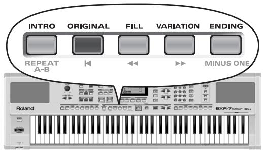 ROLAND EXR-7 - Activation/utilisation de l'arrangeur - 1