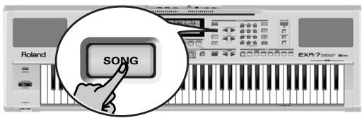 ROLAND EXR-7 - Choix du mode song - 1