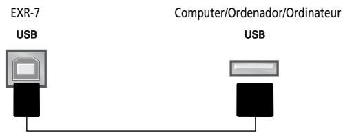 ROLAND EXR-7 - Archiver des données avec un ordinateur (USB) - 2