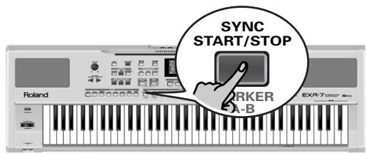 ROLAND EXR-7 - Changer le tempo - 1