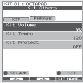 ROLAND OCTAPAD SPD-30 - MENU screen Quick Menu - 6