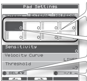 ROLAND OCTAPAD SPD-30 - Internal Pad Settings (PAD SETTING-INTERNAL) - 1