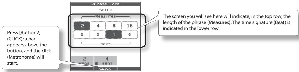 ROLAND OCTAPAD SPD-30 - Measures, Time Signature (Beat) and Metronome (Click) Sound settings - 1