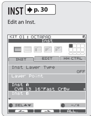 ROLAND OCTAPAD SPD-30 - MENU Screen - 2