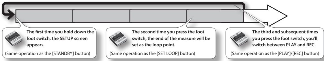 ROLAND OCTAPAD SPD-30 - Using a foot switch to set the loop point - 1