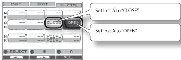 ROLAND OCTAPAD SPD-30 - If a hi-hat control pedal is not connected - 2