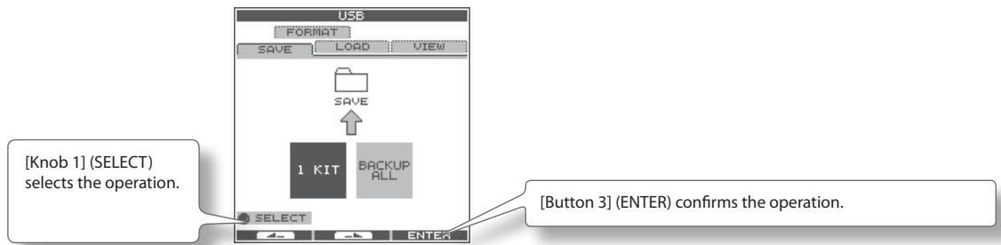 ROLAND OCTAPAD SPD-30 - Choose MENU → USB → SAVE (p. 16). - 1